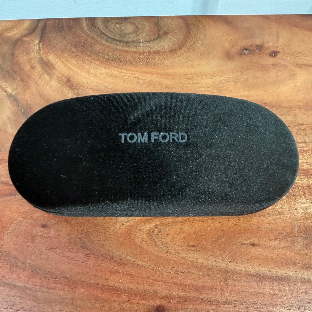 Tom Ford Black Velvet Hard Shell Sunglasses Eyeglasses Case Luxury Accessory